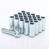 Set of Silber lang star lug nuts 14x1,5 + Key