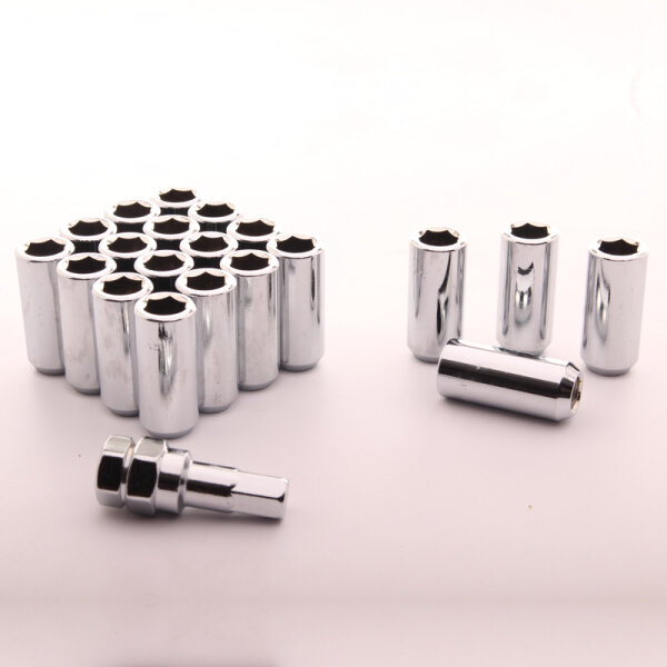 Set of Silber lang imbus lug nuts 12x1,25 + Key