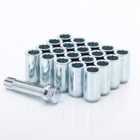 Set of Silber star lug nuts 14x1,5 + Key