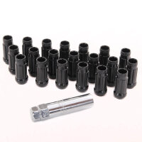 Lugnuts Schmiedestahl JN4 12x1,25 Schwarz